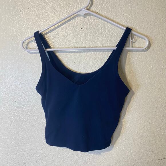Lululemon Athletica Align Tank Crop Top in Navy Size 4 - Picture 1 of 4